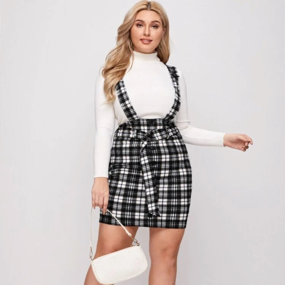 COPY - Plaid suspender dress - 2x
